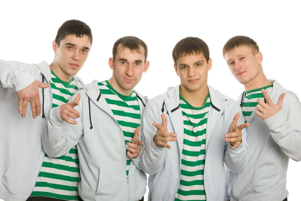 Zespół młodych chłopaków — Zdjęcie stockowe