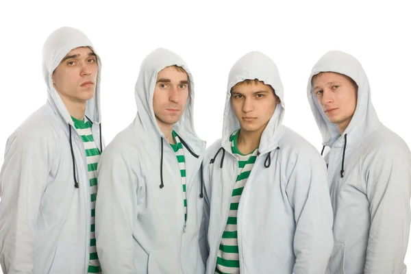 Fyra unga killar — Stockfoto