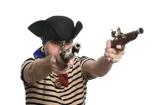 Straszne brodaty pirat — Zdjęcie stockowe