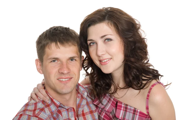 Portrait of a young couple in love. — Stock Photo, Image