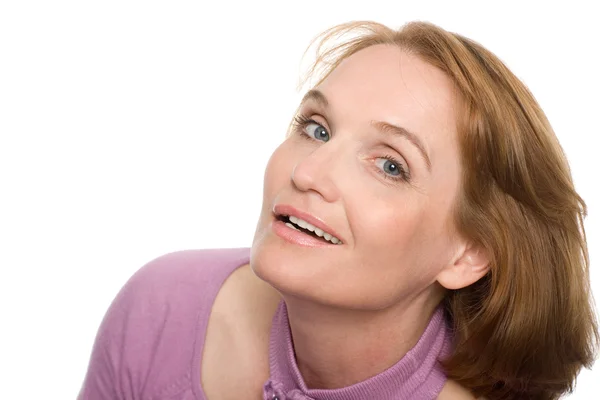 Beautiful smiling middle aged woman — Stock Photo, Image