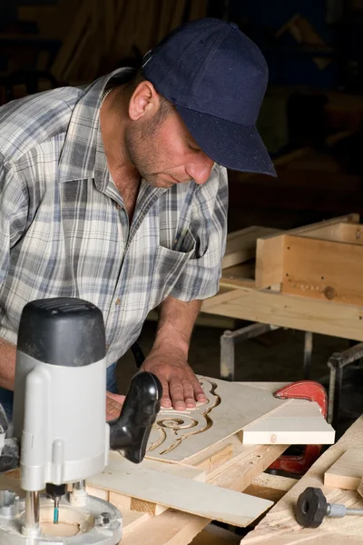 Carpenter working — Stock Photo, Image