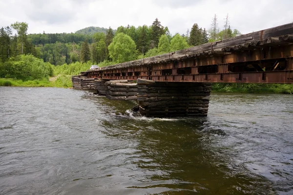 Dřevěný most — Stock fotografie