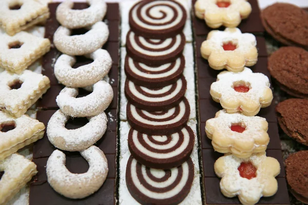 Variety of sweet homemade cookies — Stock Photo, Image