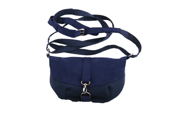 Modré ženské kabelky — Stock fotografie