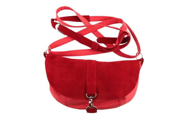 Red female purse — Stock Photo, Image