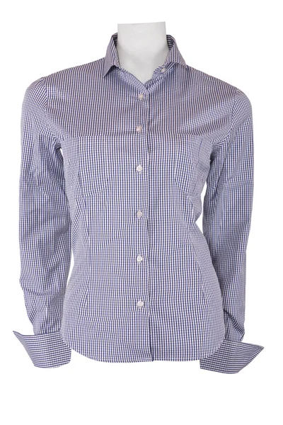 Female checkered shirt — Stock Photo, Image