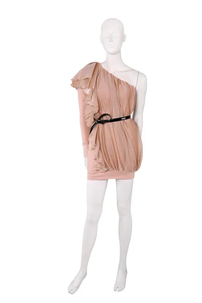Манекен, одетый в красивое коктейльное платье — стоковое фото