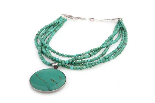 Green necklace — Stock Photo, Image