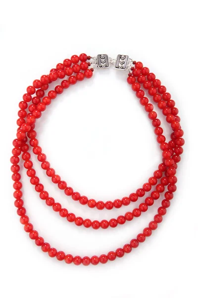 Elegant coral necklace — Stock Photo, Image