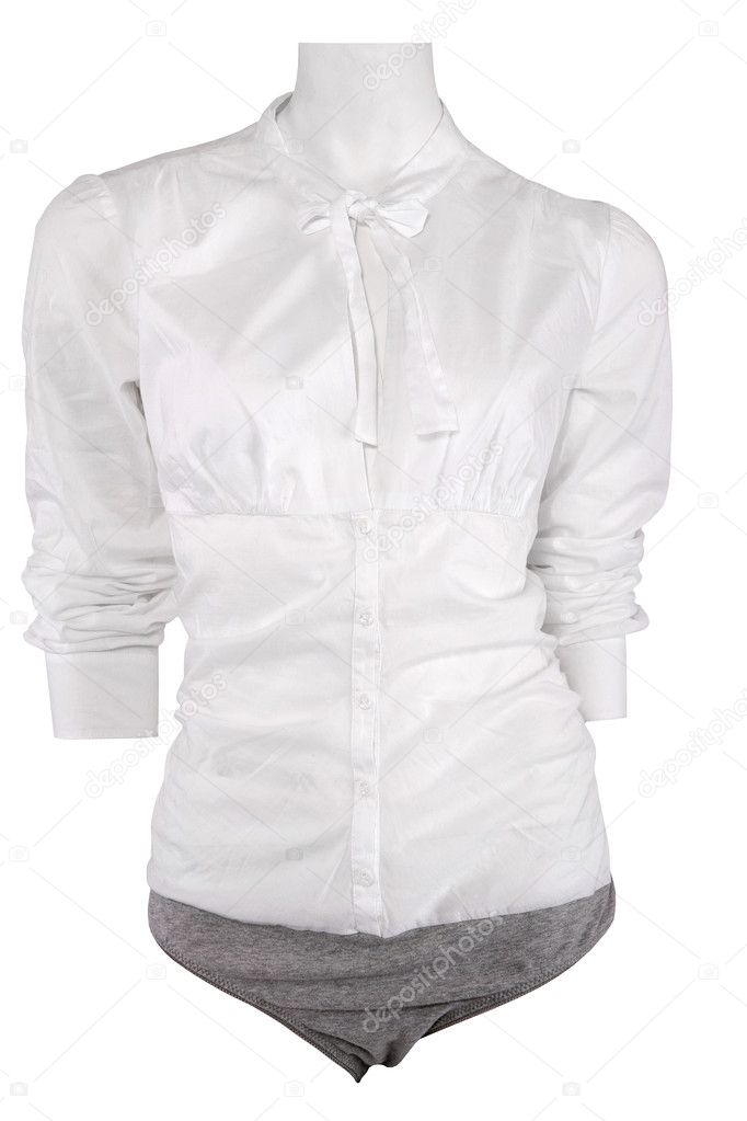 White female shirt on mannequin — Stock Photo © gsermek #5718323