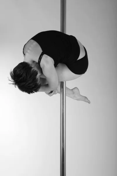 Art photo of a woman on the pole — Stock Photo, Image