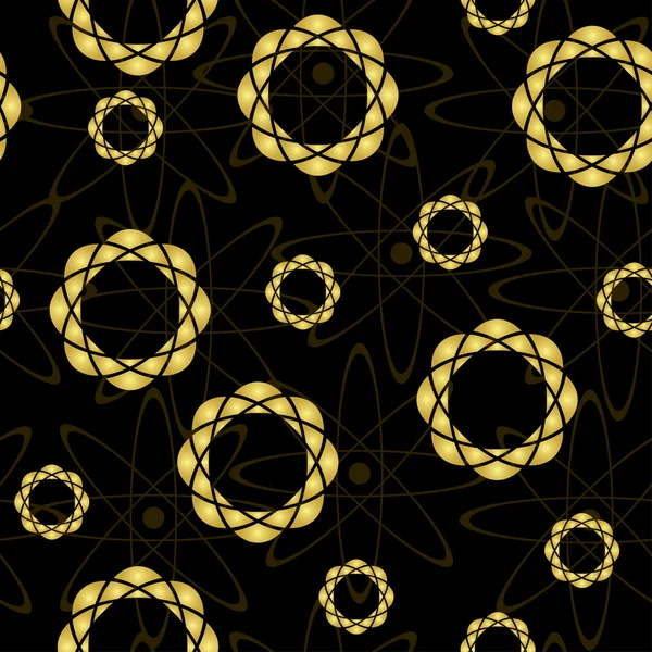 Texture transparente vectorielle dorée et noire — Image vectorielle