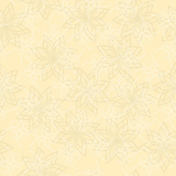 Textura geométrica beige claro vectorial con rizos — Archivo Imágenes Vectoriales