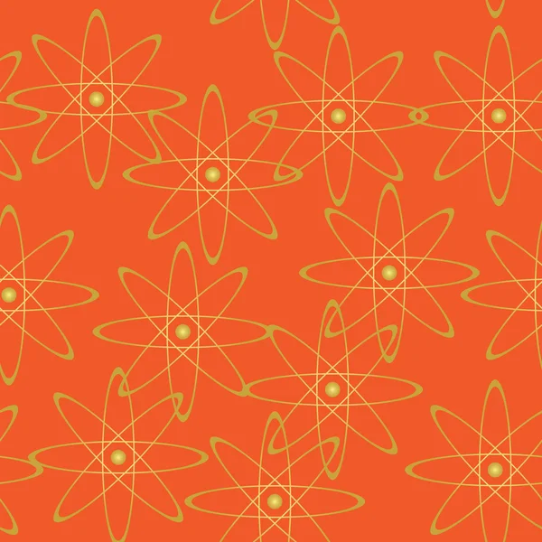 Векторна помаранчева геометрична безшовна текстура — стоковий вектор