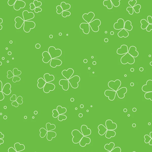 Vektör yeşil çiçek öğeleri ile seamless modeli — Stok Vektör