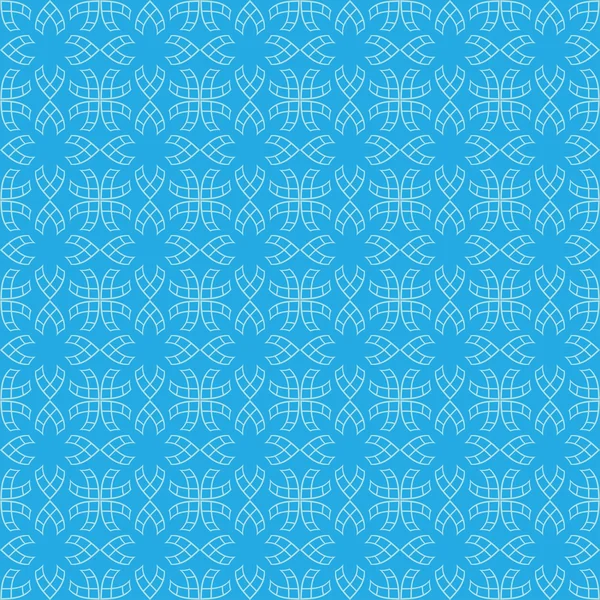 Vektor hellblau nahtloses Muster mit geometrischen Figuren — Stockvektor