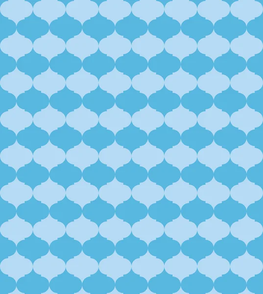 矢量无缝蓝色花纹与蓝色的数字 — 图库矢量图片