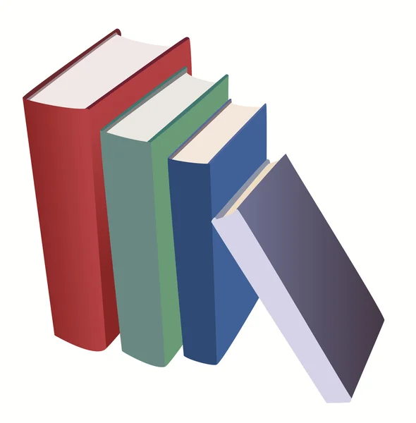 Set van vector diverse boeken — Stockvector