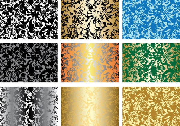 Verzameling van vector patronen met abstracte texturen — Stockvector