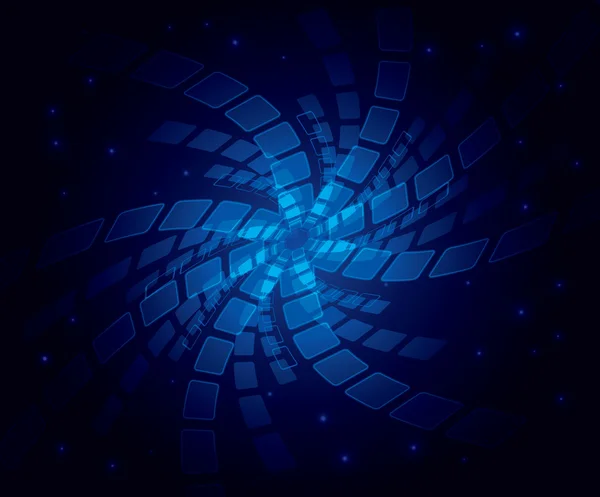Vektor abstrakt blå bakgrund med stjärnor - eps10 — Stock vektor