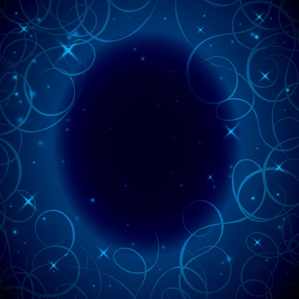 Διάνυσμα μπλε οβάλ πλαίσιο με tracery - eps 10 — Διανυσματικό Αρχείο