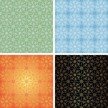 Set - seamless geometrical textures - eps