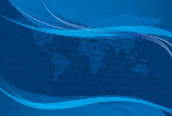 Hintergrund mit blauen Wellenelementen und Daten - Folge 10 — Stockvektor