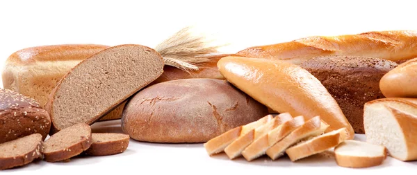 Wit en bruin brood — Stockfoto