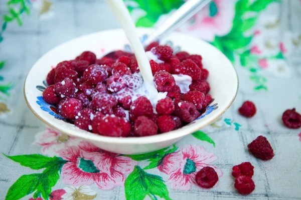 Fresh summer raspberry — Stock Photo, Image