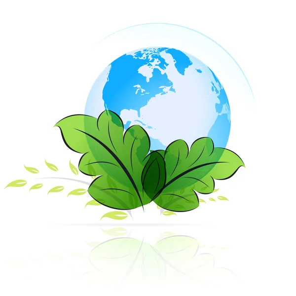 Zielona planeta eps10 — Wektor stockowy