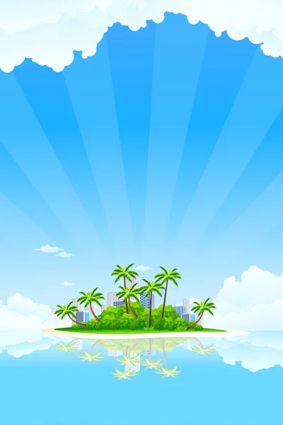 Île d'affaires — Image vectorielle