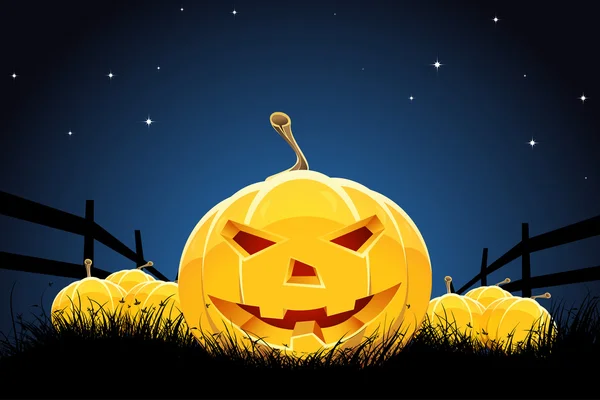 Halloween nacht achtergrond — Stockvector