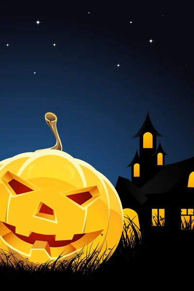 Halloween éjszaka háttér — Stock Vector