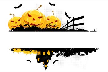 Grungy Halloween background clipart