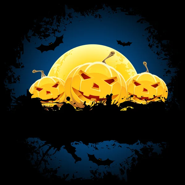 Grungy Halloween background — Stock Vector