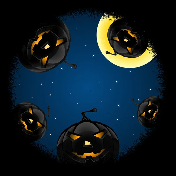 Halloween notte sfondo — Vettoriale Stock