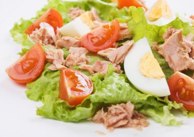 Eggs and tuna salad clipart