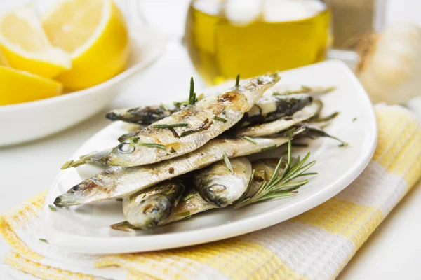 Grilled sardine fish — Stock Photo, Image