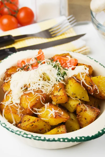 Kryddig rostad potatis — Stockfoto