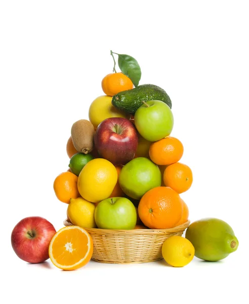 Jablka a pomeranče — Stock fotografie