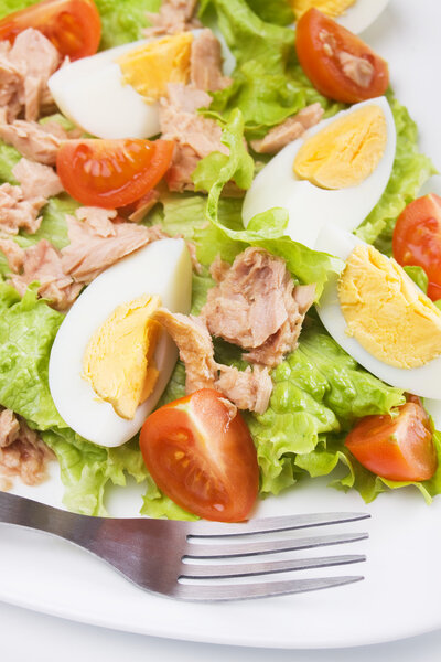 Eggs and tuna salad