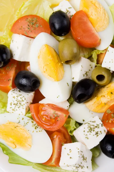 Egg and cheese salad — Stock Photo, Image