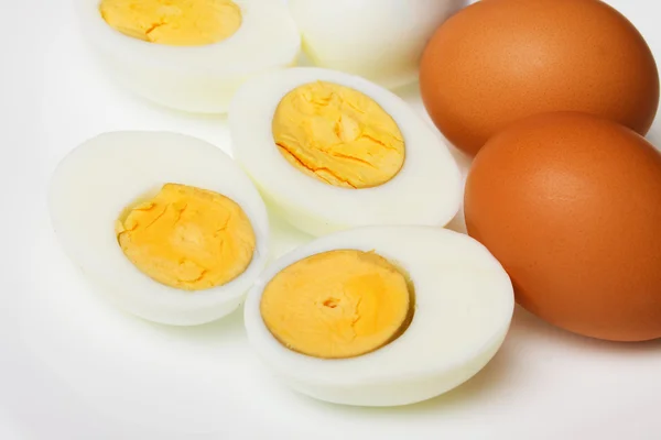 Вареные яйца — стоковое фото