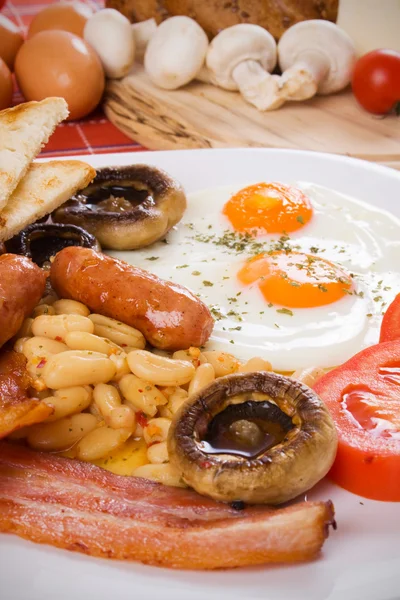 전통적인 영국식 아침 식사 — 스톡 사진