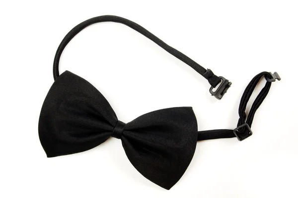 Corbata negra aislada en blanco — Foto de Stock