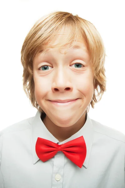 Sonriente chico rubio — Foto de Stock
