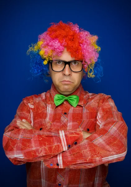 Vážné klaun — Stock fotografie