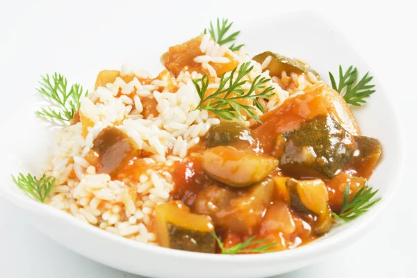 Vegetable with rice — Stock Photo, Image