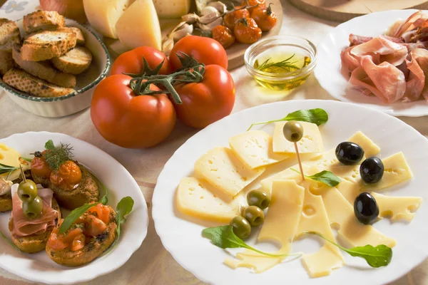Comida de aperitivo italiana — Fotografia de Stock